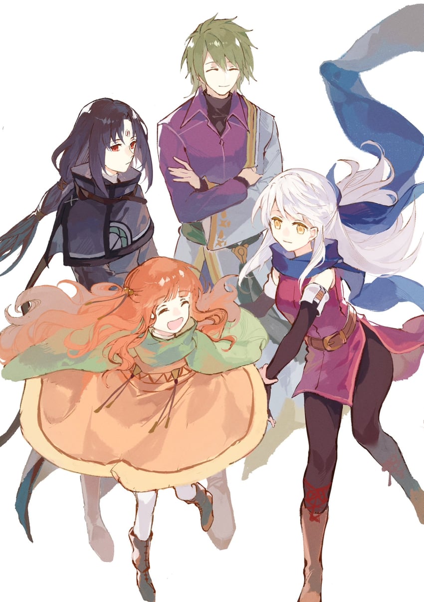 micaiah, soren, yune, and stefan (fire emblem and 1 more) drawn by jnsghsi