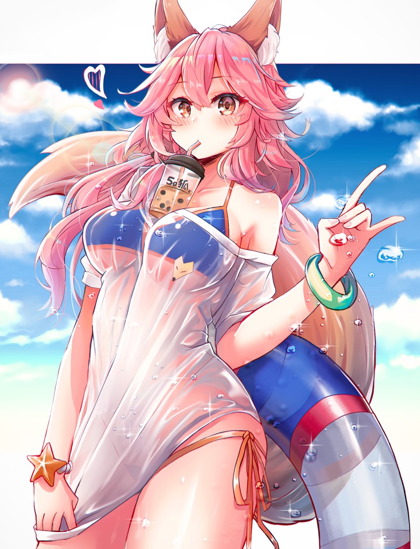 tamamo and tamamo no mae (fate and 1 more) drawn by yazuishou_ray