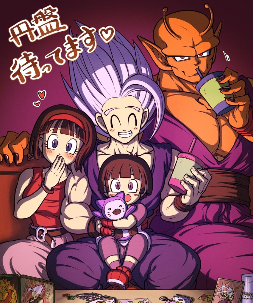 son gohan, pan, piccolo, videl, gohan beast, and 1 more (dragon ball and 2 more) drawn by koukyouji