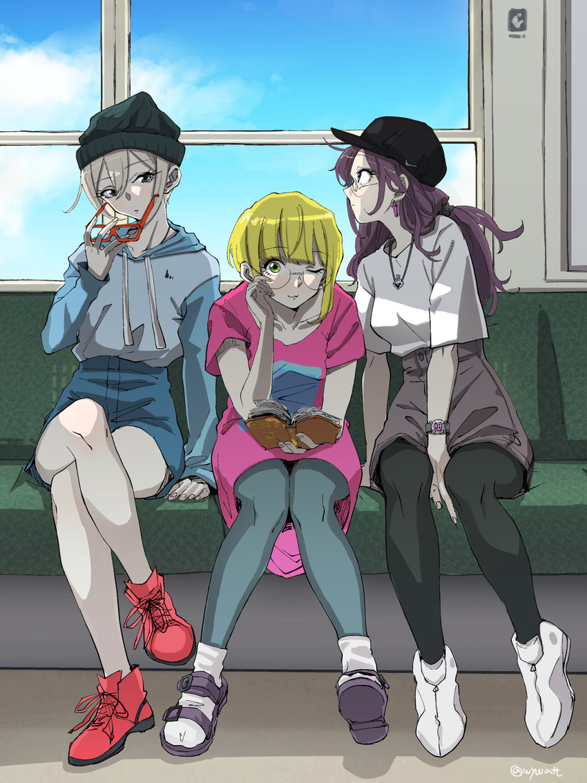 ichinose shiki, miyamoto frederica, and shiomi syuko (idolmaster and 1 more) drawn by watanuki_hiroya