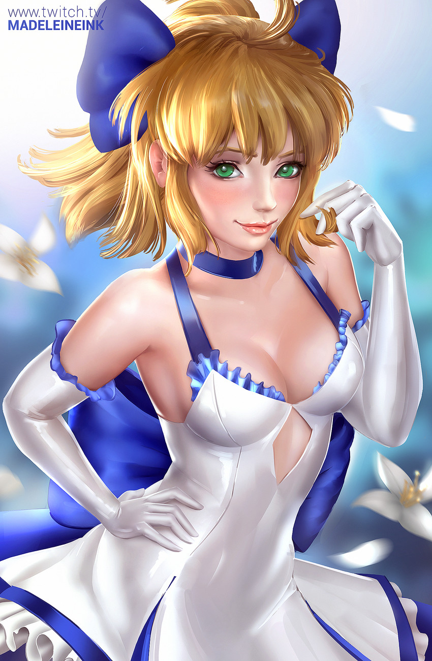 artoria pendragon and saber (fate and 2 more) drawn by madeleine_bellwoar