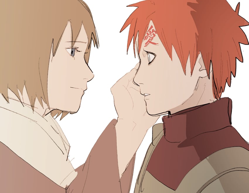 gaara and karura (naruto and 1 more) drawn by pnpk_1013