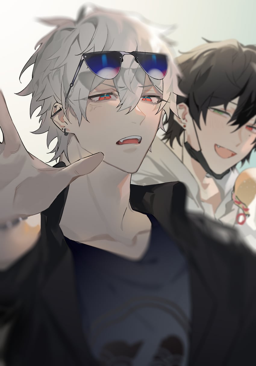 yamada ichiro and aohitsugi samatoki (hypnosis mic) drawn by shuiyiyaogong