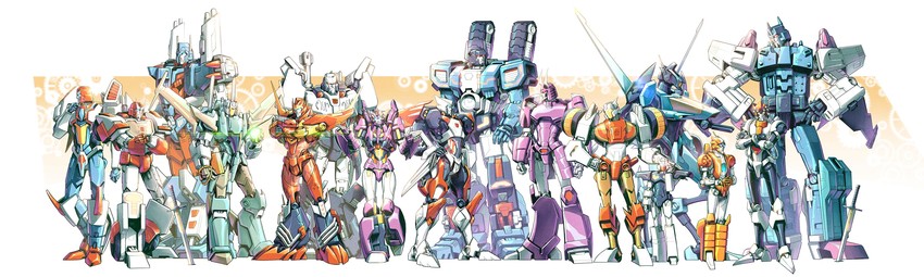 megatron, ratchet, ultra magnus, nautica, drift, and 12 more (transformers and 1 more) drawn by koch_huang