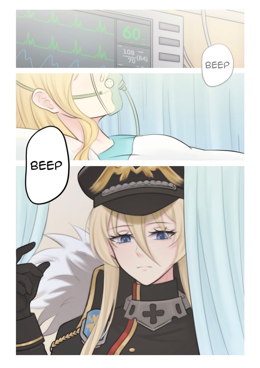 bismarck, hood, and bismarck zwei (azur lane) drawn by biscottidiptea