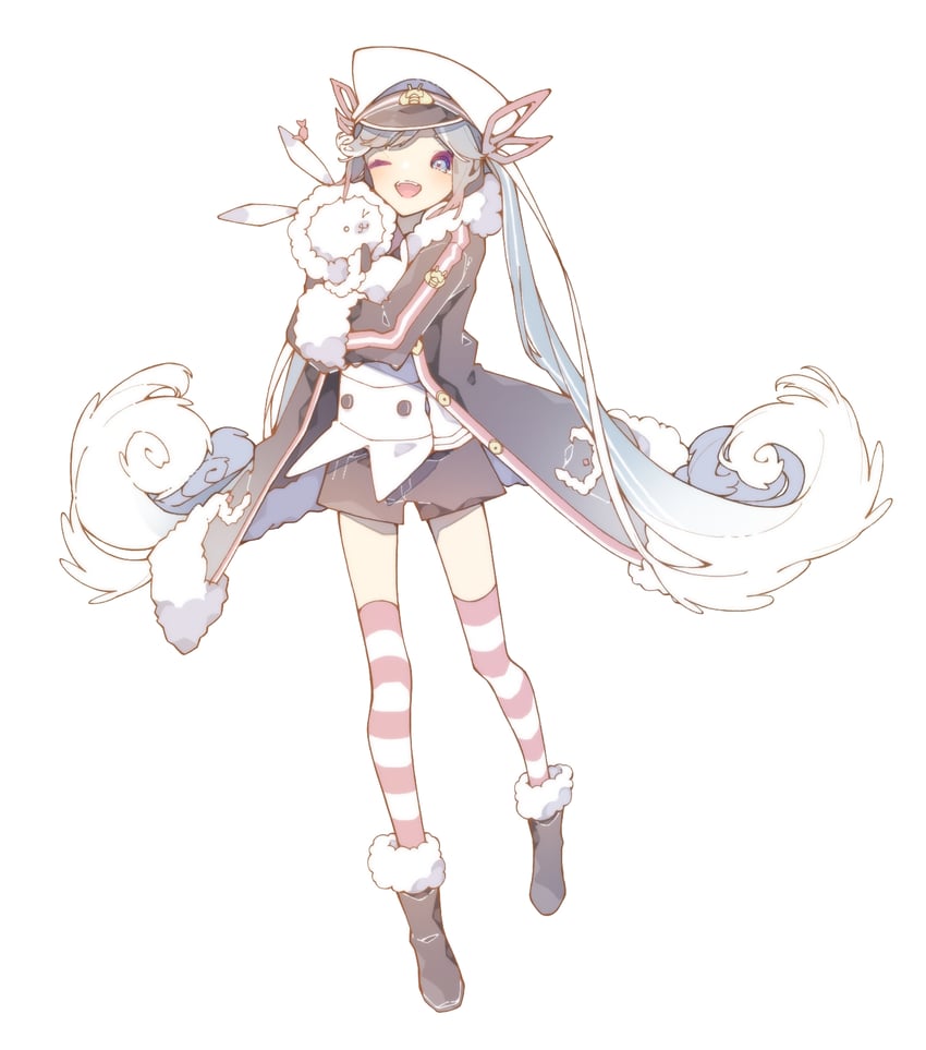 hatsune miku, yuki miku, and rabbit yukine (vocaloid) drawn by noma_fruit