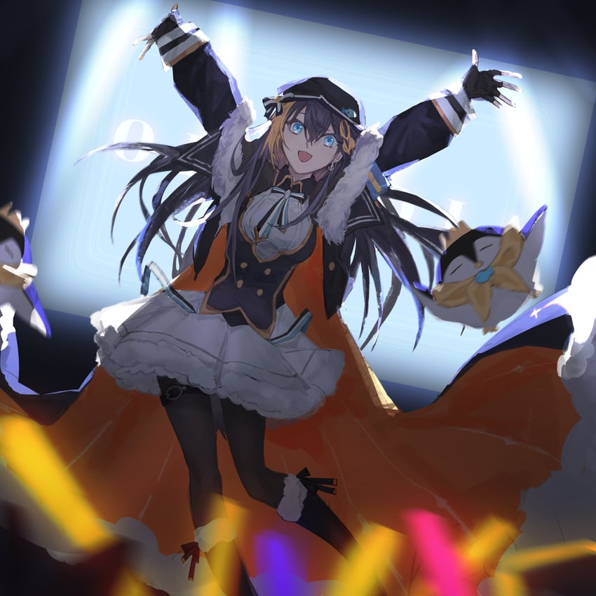 petra gurin and pentomo (nijisanji and 1 more) drawn by zizzu