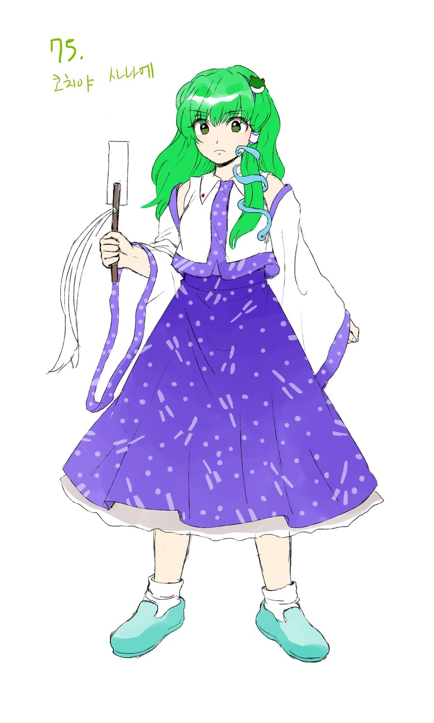 kochiya sanae (touhou and 1 more) drawn by kuya_(hey36253625)