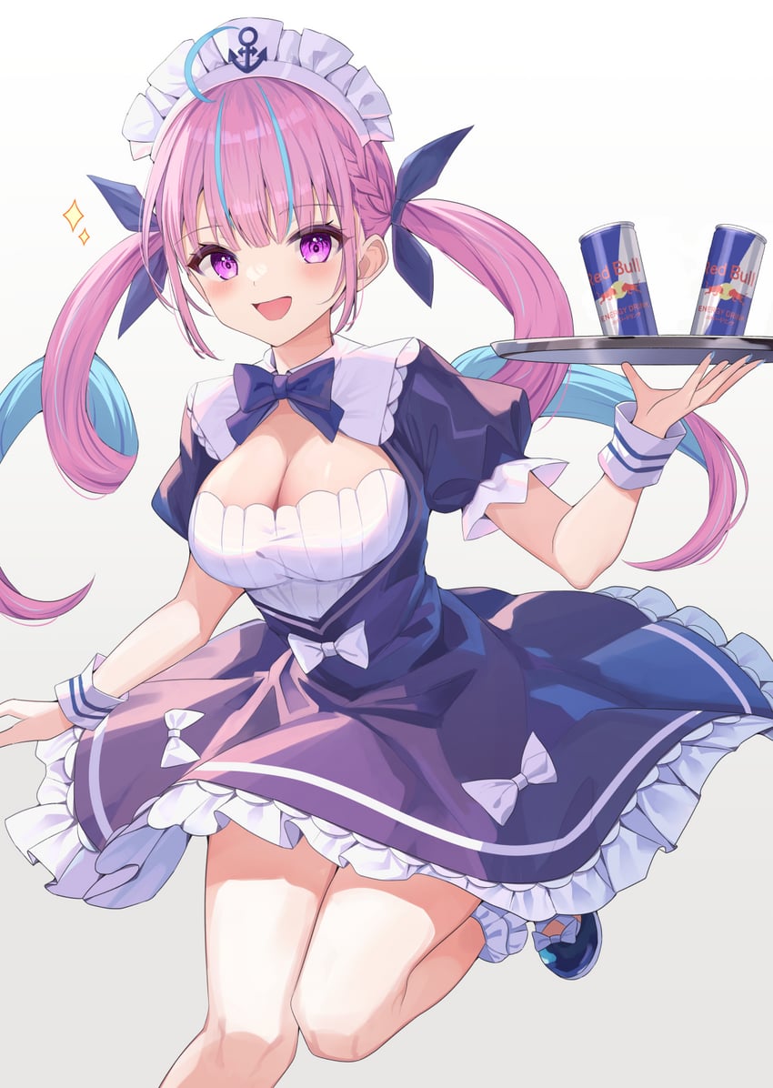 minato aqua (hololive and 1 more) drawn by adju_ster