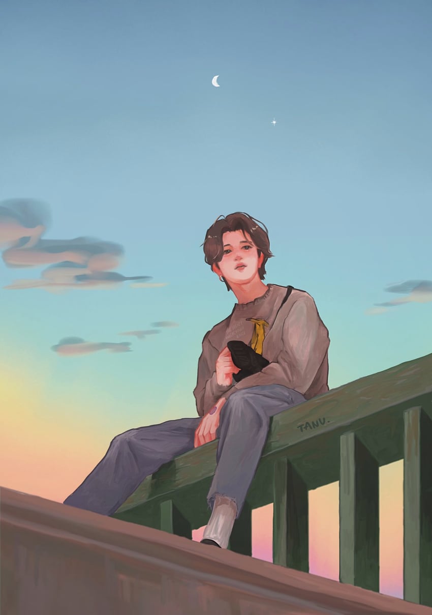 jimin (real life and 1 more) drawn by tanu_chim