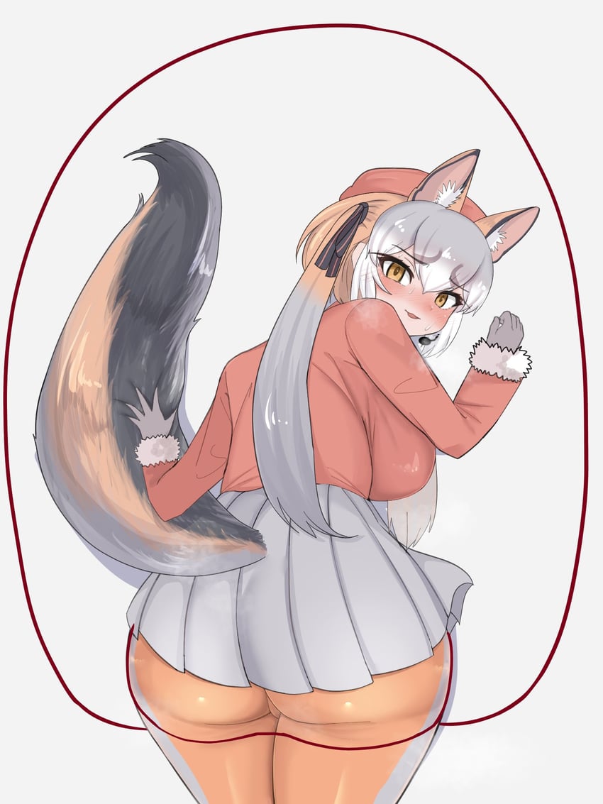 island fox (kemono friends and 1 more) drawn by aramaru