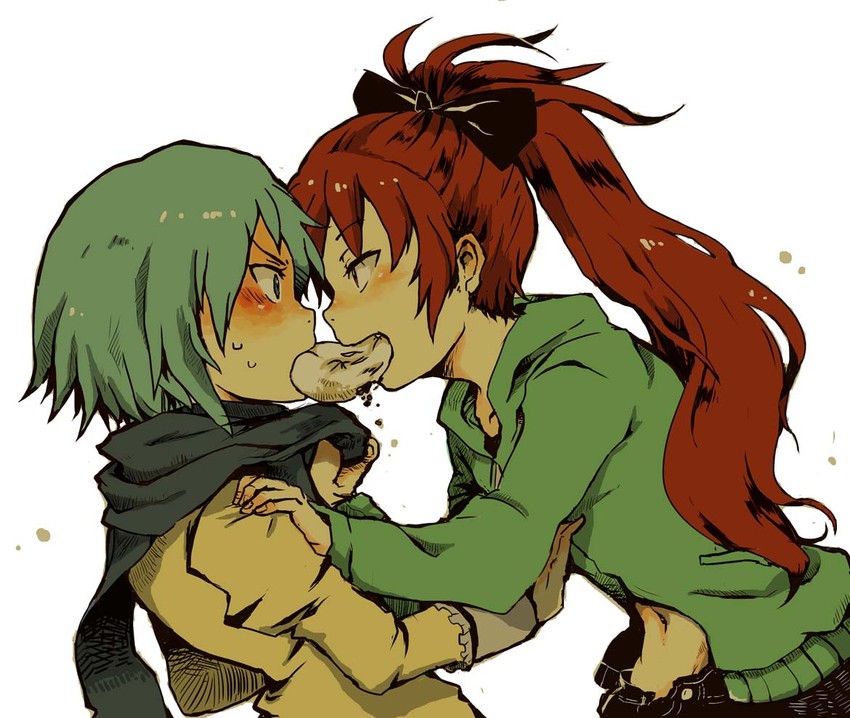 miki sayaka and sakura kyoko (mahou shoujo madoka magica) drawn by uzaki_(jiro)
