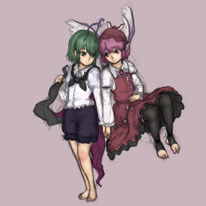 mystia lorelei and wriggle nightbug (touhou) drawn by kuro_suto_sukii