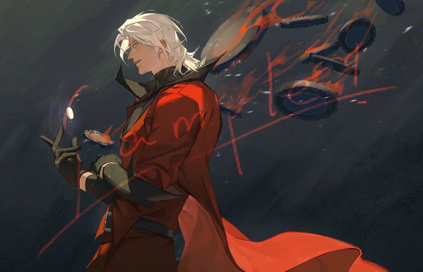 dante (devil may cry and 1 more) drawn by jing84672940