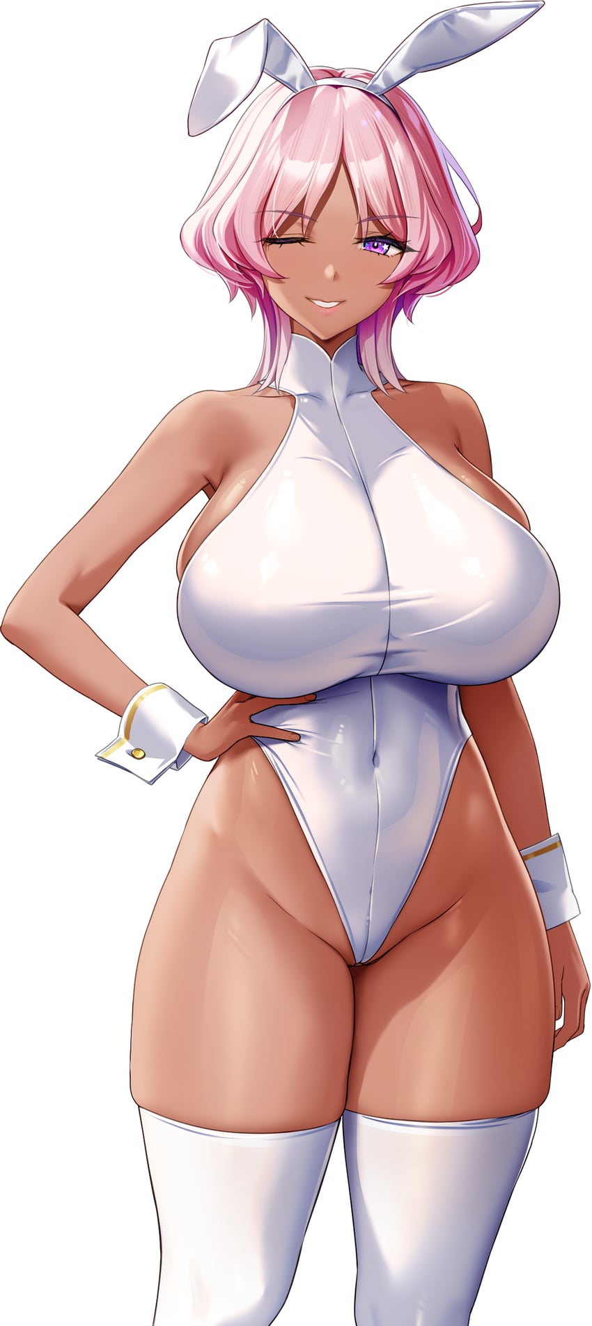 mamaria le failda (motto! haramase! honoo no oppai isekai oppai bunny gakuen!) drawn by derauea
