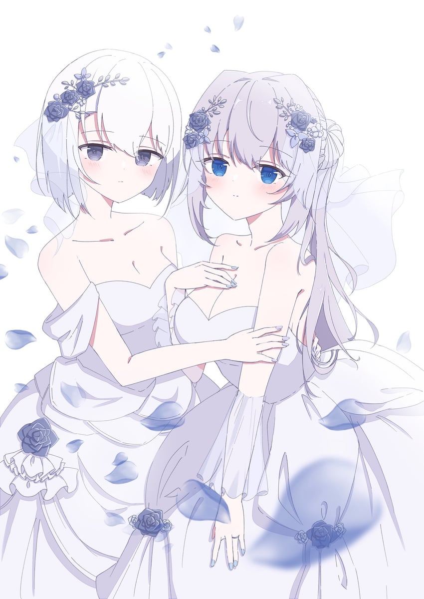 yakumo mitama and izumi kanagi (mahou shoujo madoka magica and 1 more) drawn by macoko5