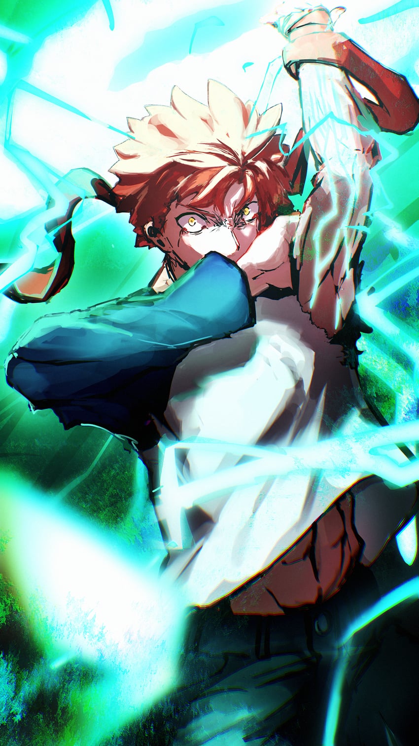 emiya shirou (fate and 2 more) drawn by ramune_otubu