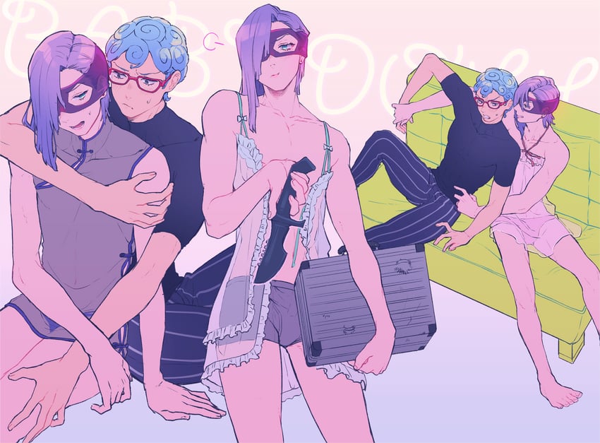 melone and ghiaccio (jojo no kimyou na bouken and 1 more) drawn by eringichips