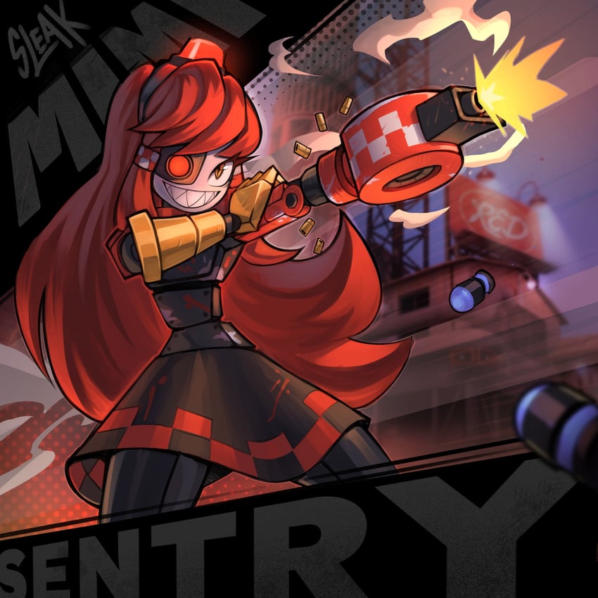 mimi-sentry (original and 1 more) drawn by sleak