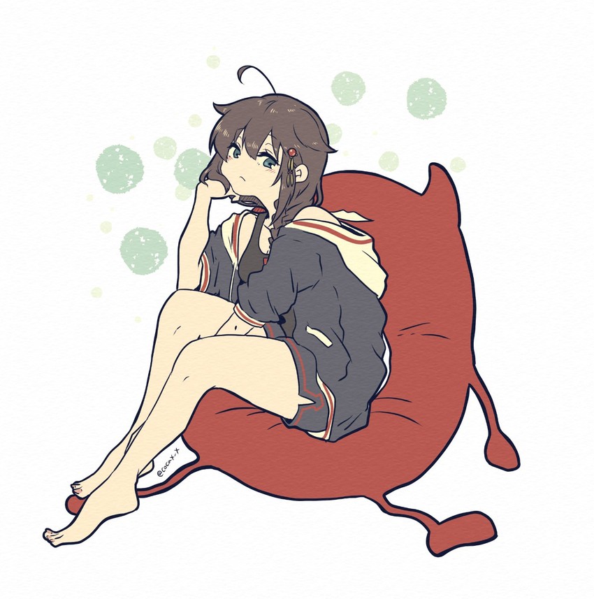 shigure, shigure kai ni, and enemy lifebuoy (kantai collection) drawn by cocax_x