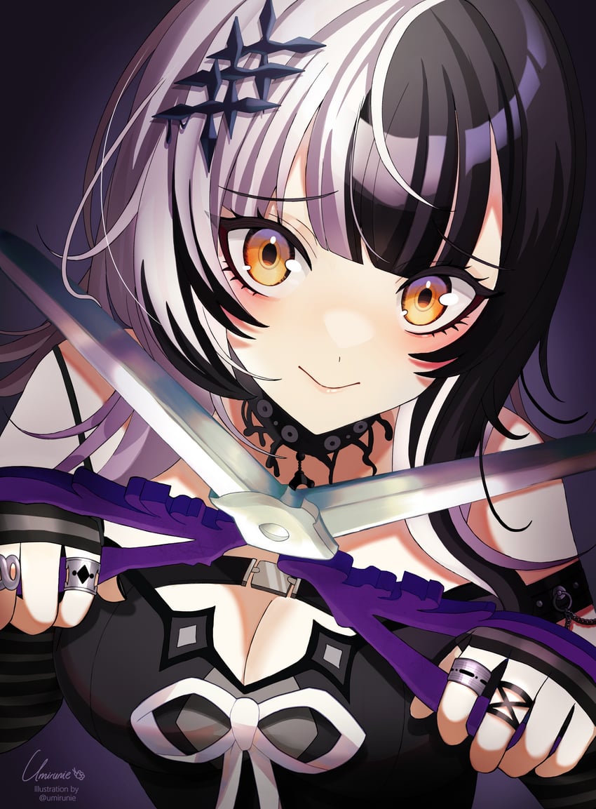 shiori novella (hololive and 1 more) drawn by umirunie