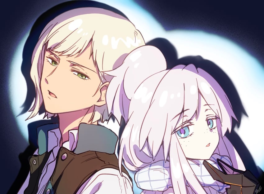 deux murasame and gates capa (gundam and 1 more) drawn by kuroi_mimei