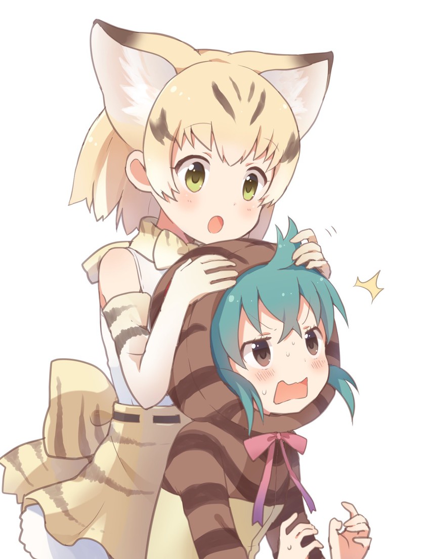 tsuchinoko and sand cat (kemono friends) drawn by buchi_(y0u0ri_)