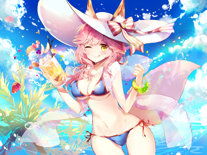 tamamo and tamamo no mae (fate and 1 more) drawn by taya_oco