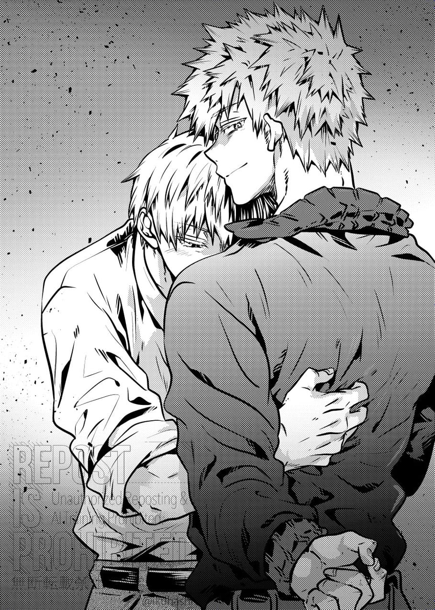 bakugou katsuki and todoroki shoto (boku no hero academia) drawn by ikuhashi_muiko