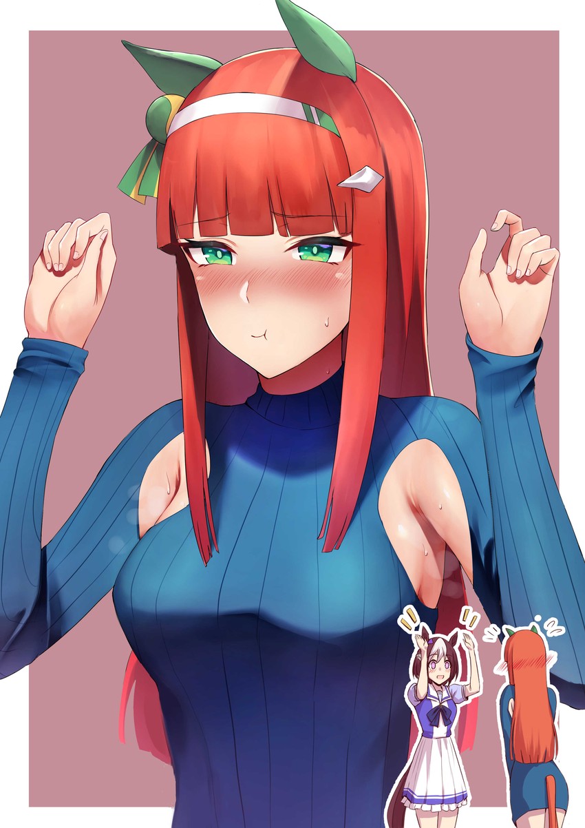silence suzuka and special week (umamusume) drawn by rororo