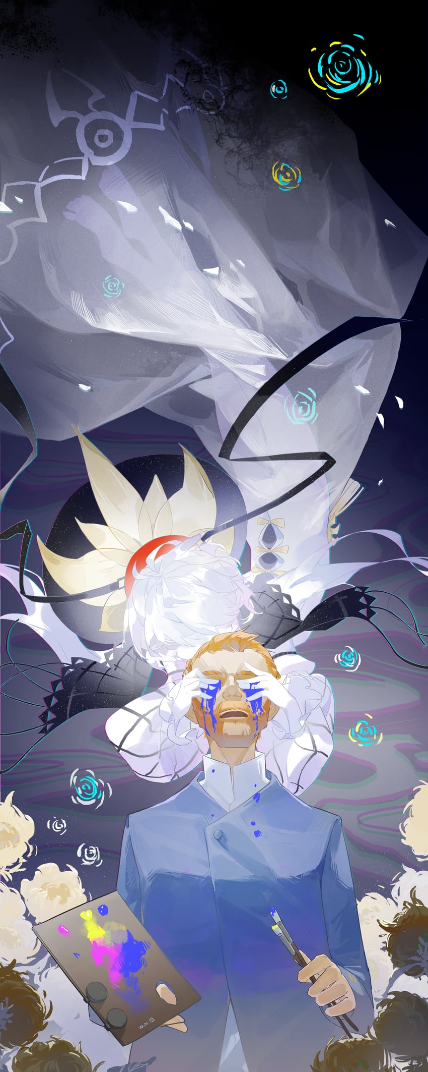 van gogh and vincent van gogh (fate and 1 more) drawn by huwksnipe