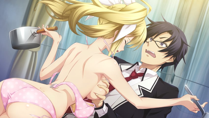 miyashiro takuru and arimura hinae (chaos;child and 1 more) drawn by sasaki_mutsumi
