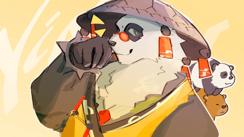 ben bigger and pan yinhu (zenless zone zero and 1 more) drawn by narpanoomy