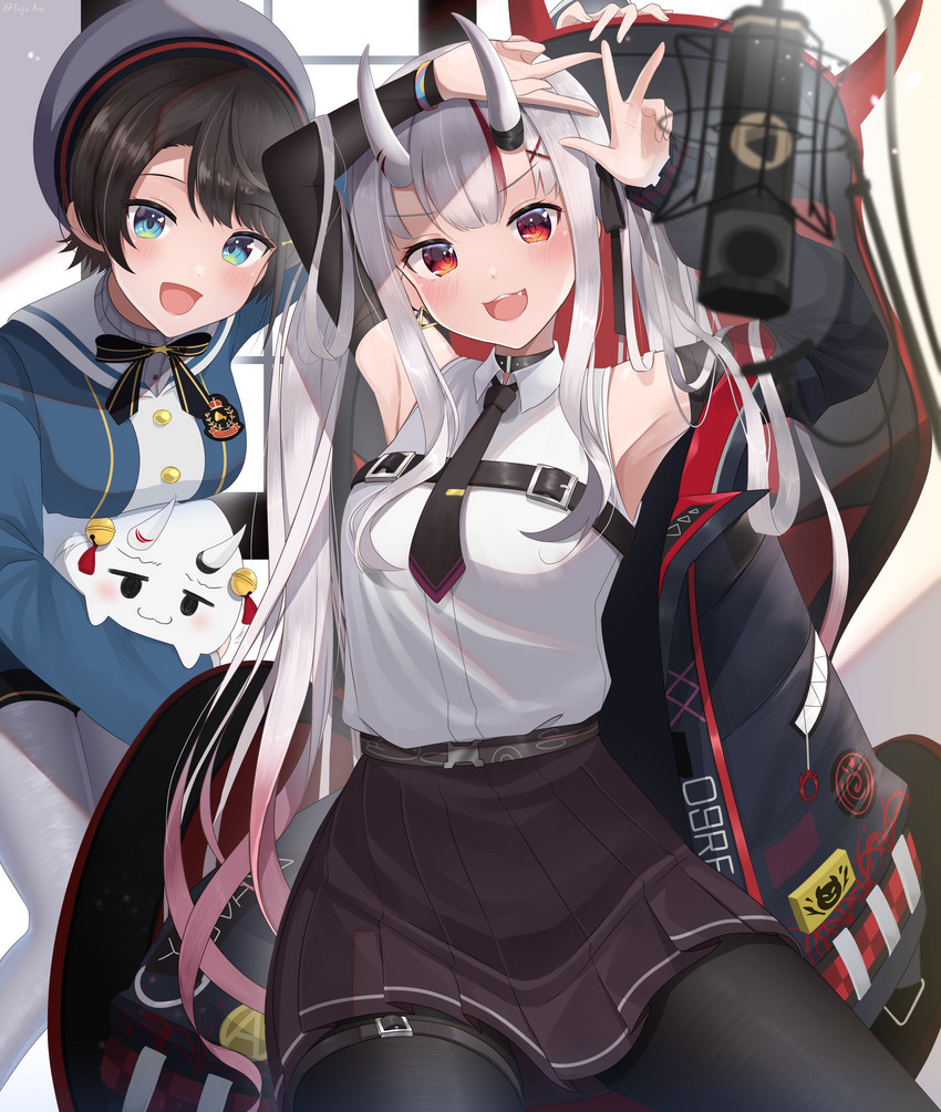 oozora subaru, nakiri ayame, and poyoyo (hololive) drawn by tojo_aoi