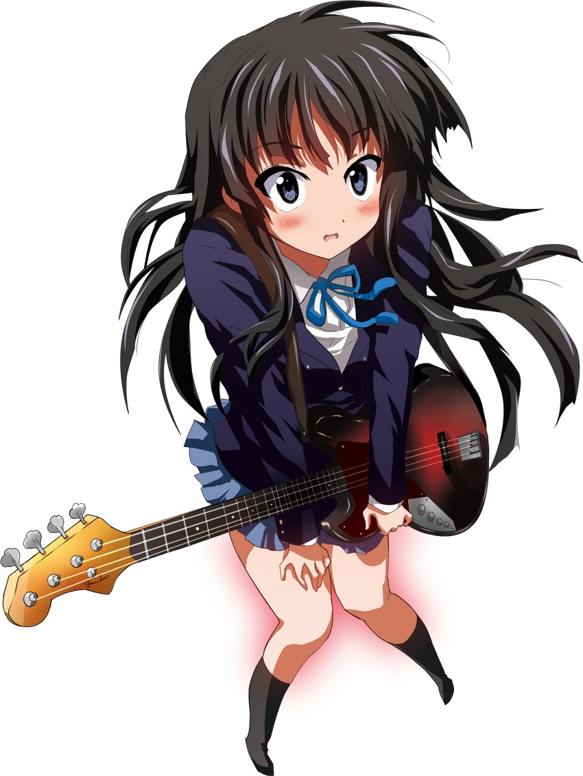 akiyama mio (k-on!) drawn by oyu_no_kaori