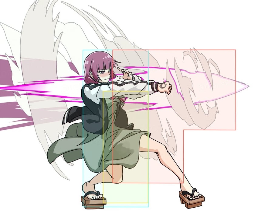hiroi kikuri and slayer (bocchi the rock! and 1 more) drawn by torako_(toramaru)