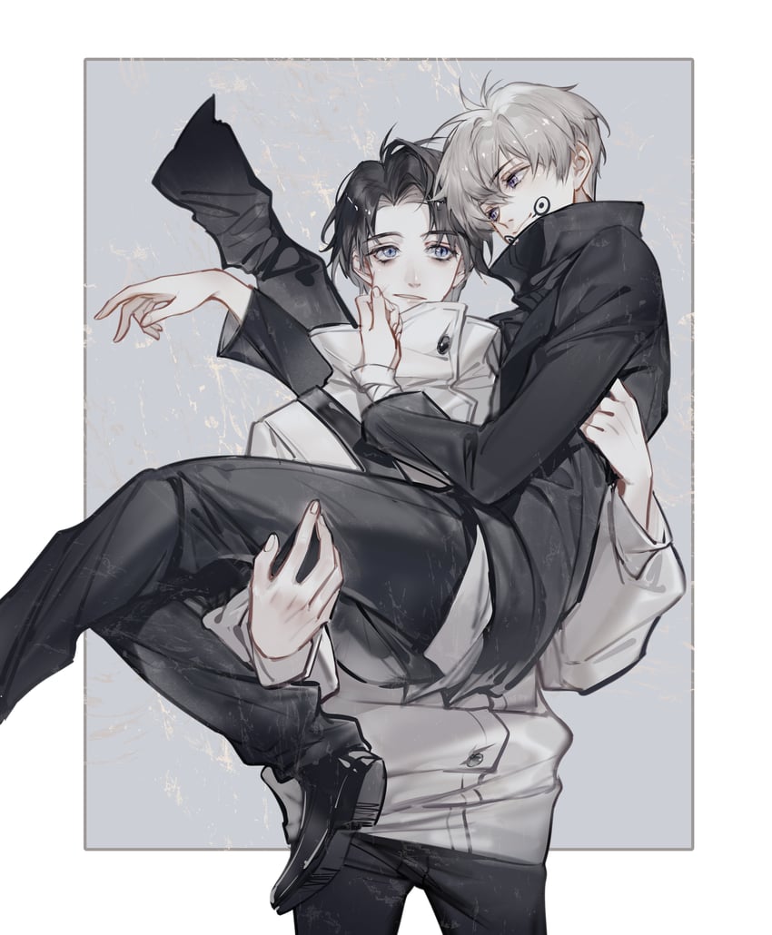 okkotsu yuuta and inumaki toge (jujutsu kaisen) drawn by jiujiangzi_benren
