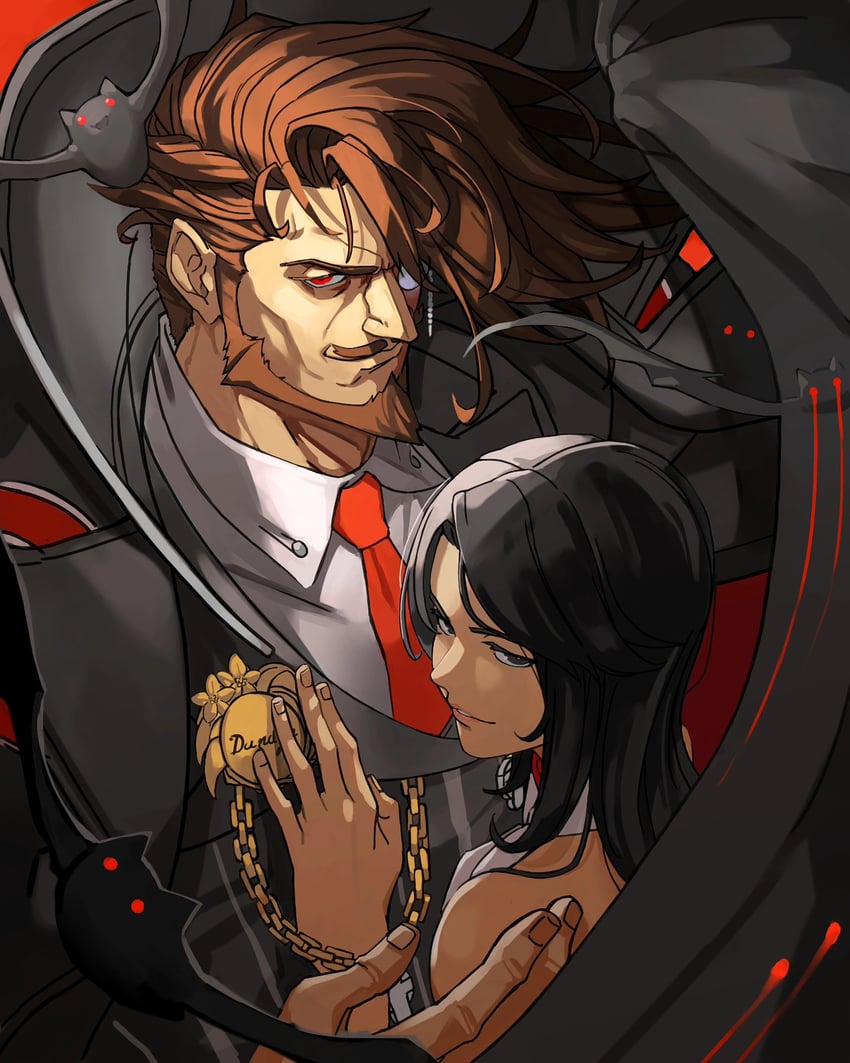 slayer and sharon (guilty gear and 1 more) drawn by chriscas