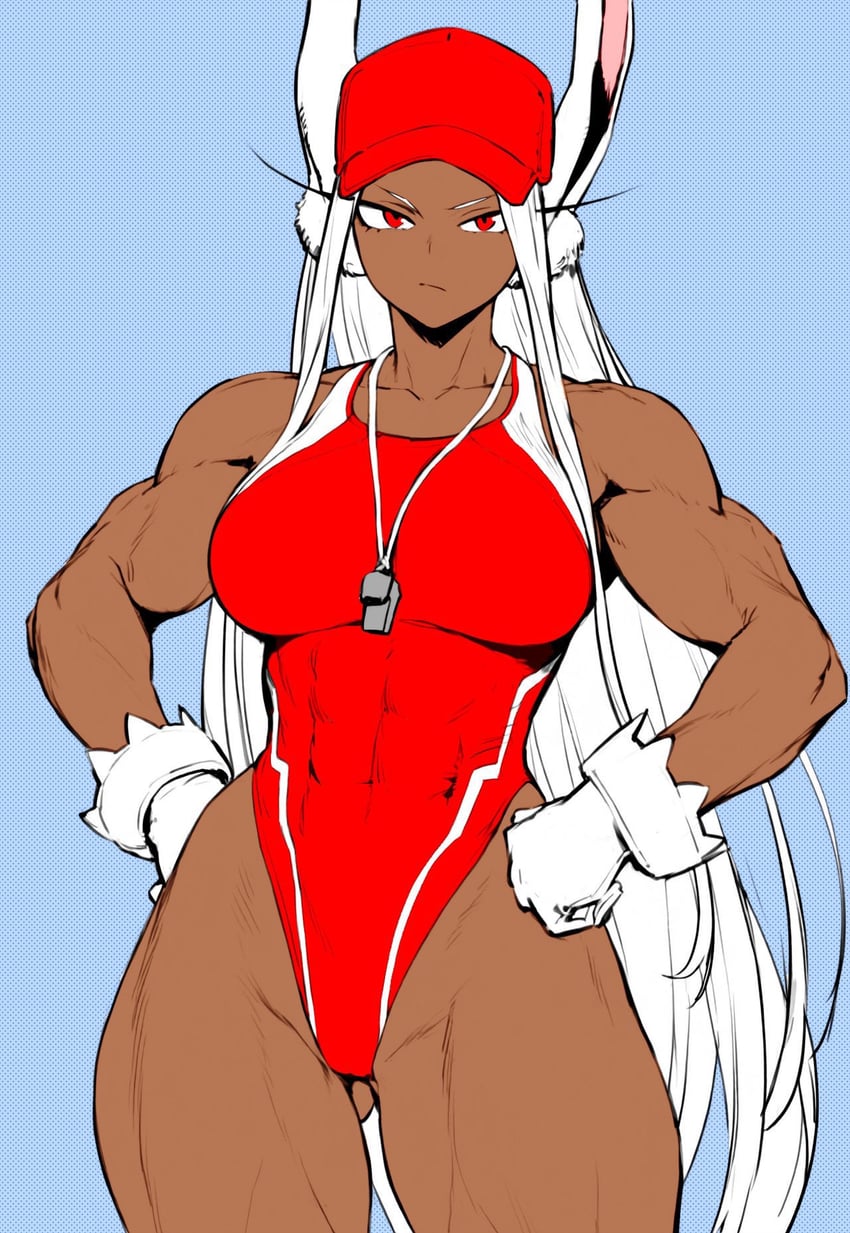 mirko (boku no hero academia) drawn by mirkosimps and parallaxfused
