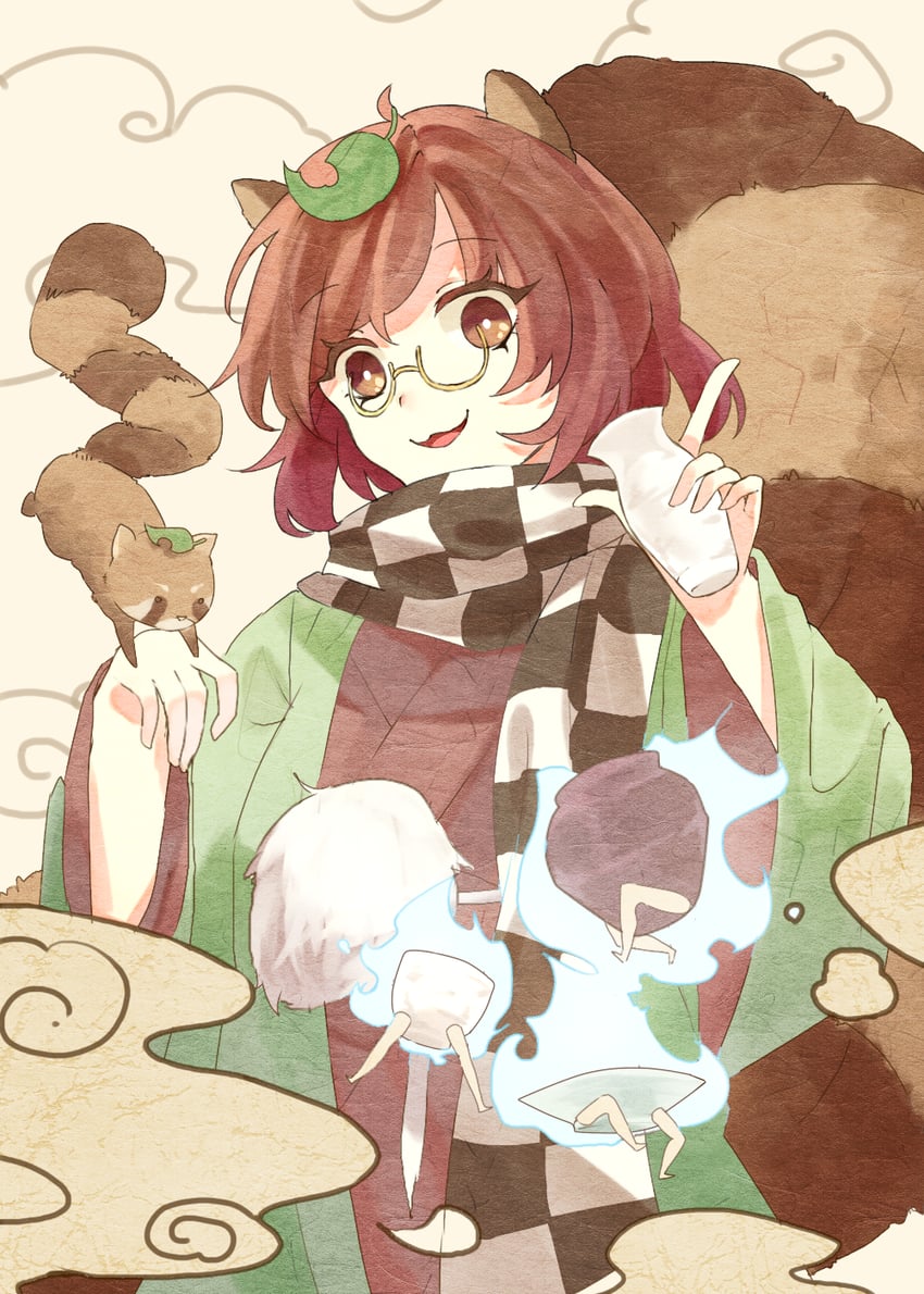 futatsuiwa mamizou (touhou and 1 more) drawn by zhixie_jiaobu