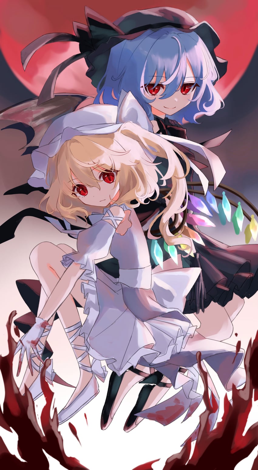 remilia scarlet and flandre scarlet (touhou) drawn by user_dnpd2838