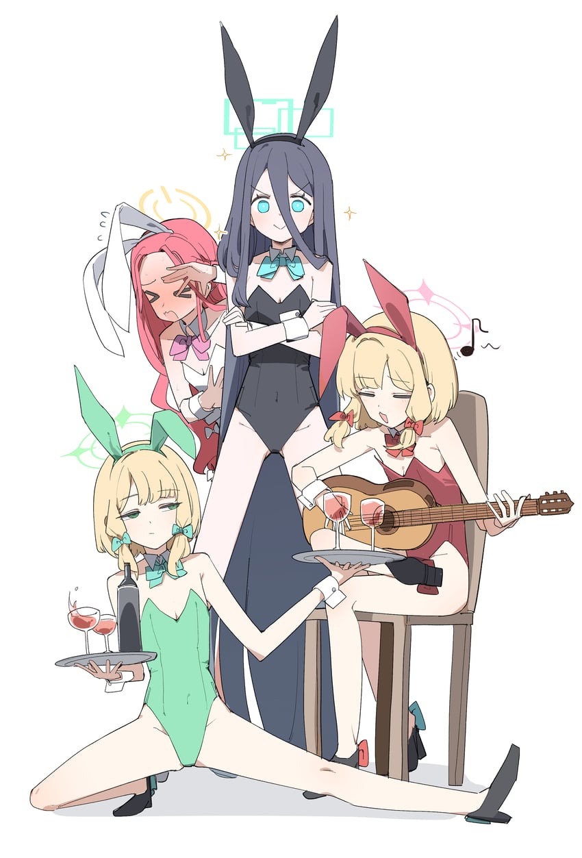 aris, momoi, midori, and yuzu (blue archive) drawn by maton_3110