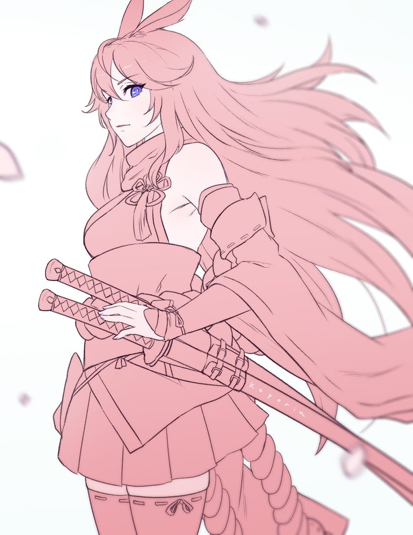 yae sakura (honkai and 1 more) drawn by koyorin