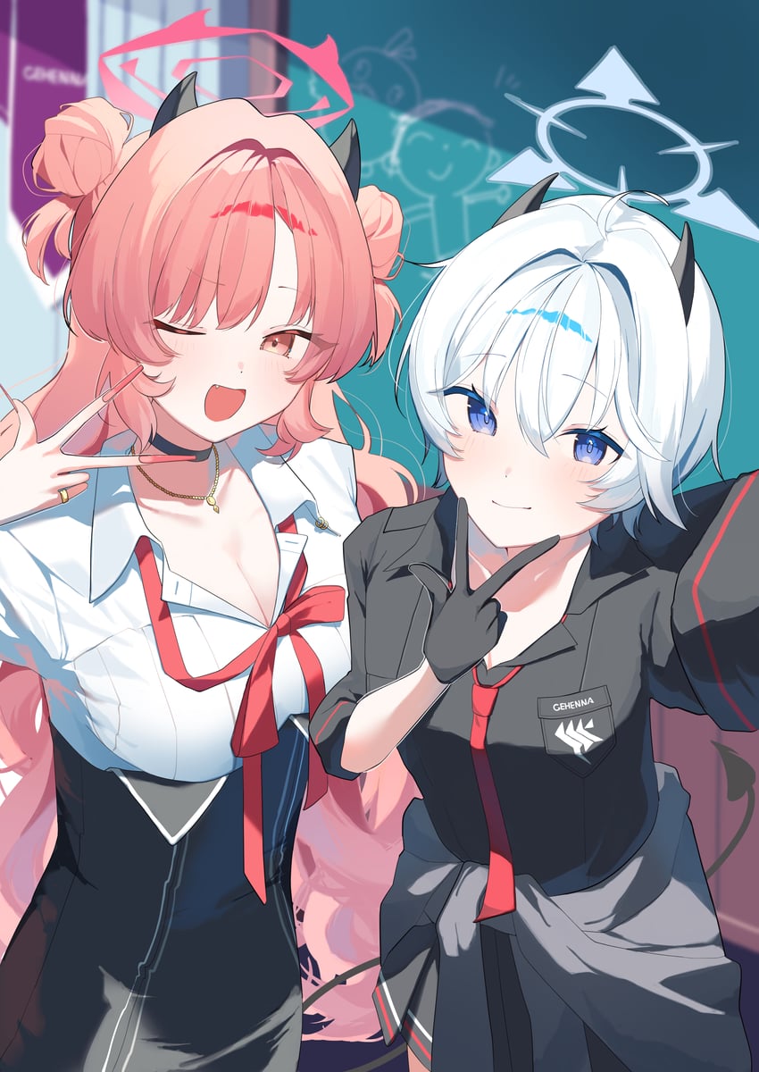sensei, peroro, kirara, and erika (blue archive) drawn by sukasusu_51te