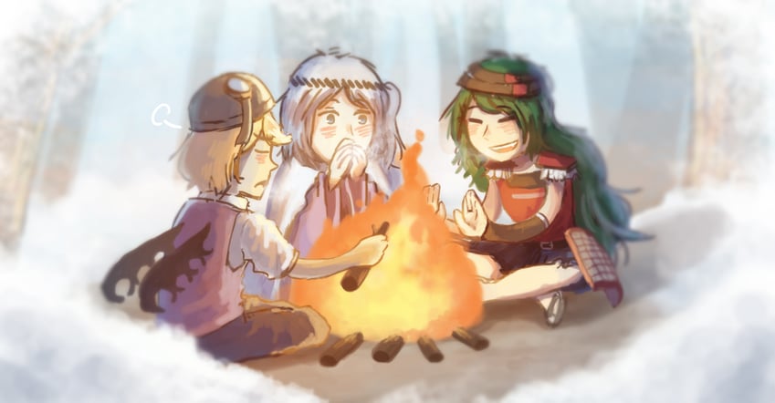 fujiwara no iyozane, taira no fumikado, and umatachi tsugumi (len'en) drawn by yamanoskk