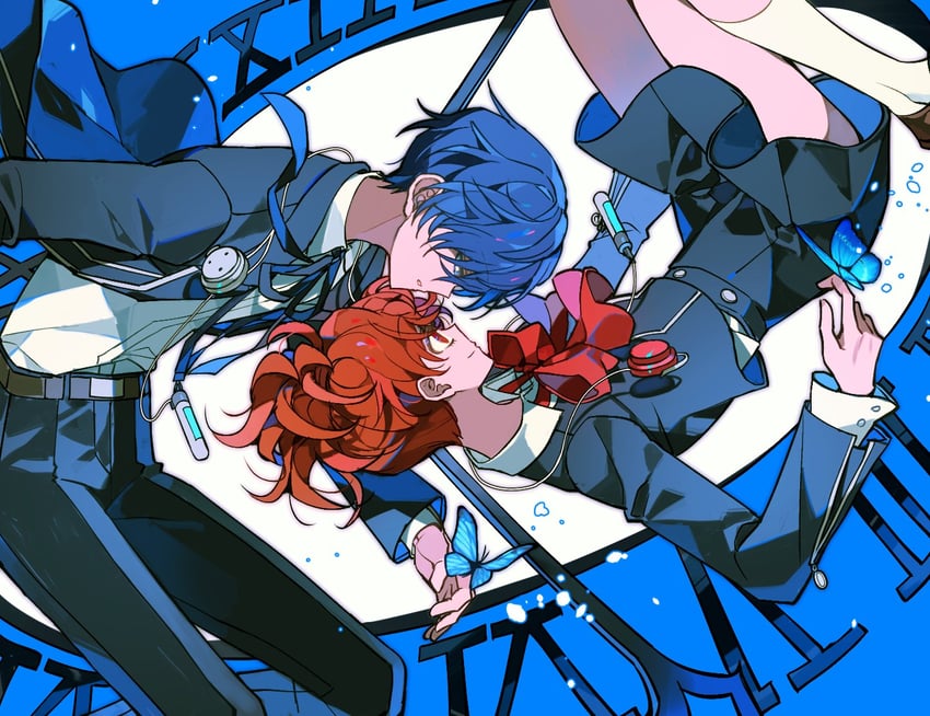 yuuki makoto and shiomi kotone (persona and 2 more) drawn by maha_0712