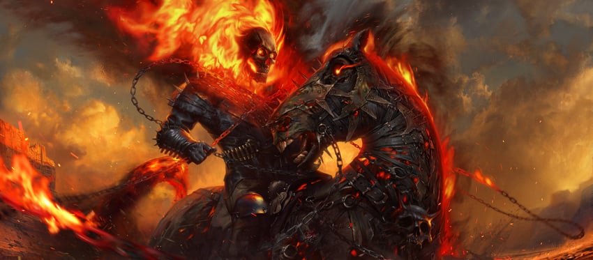 ghost rider (marvel and 1 more) drawn by muhammedfeyyaz