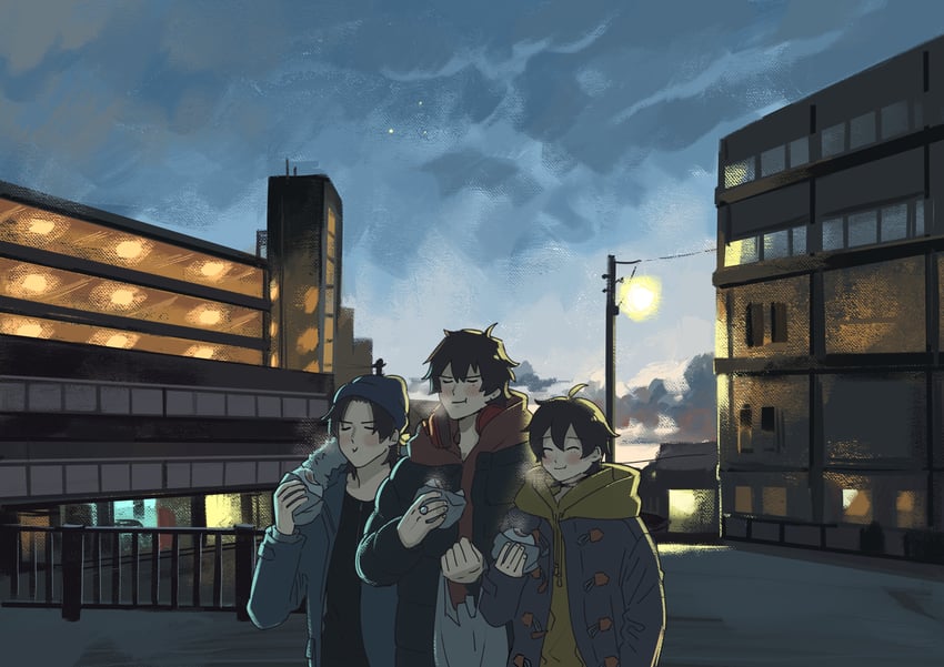 yamada ichiro, yamada saburo, and yamada jiro (hypnosis mic) drawn by nantoka_(akotnan)