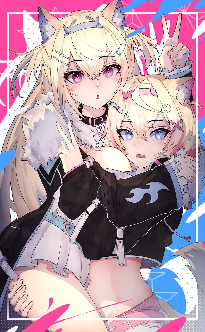 fuwawa abyssgard and mococo abyssgard (hololive and 1 more) drawn by nostdoro
