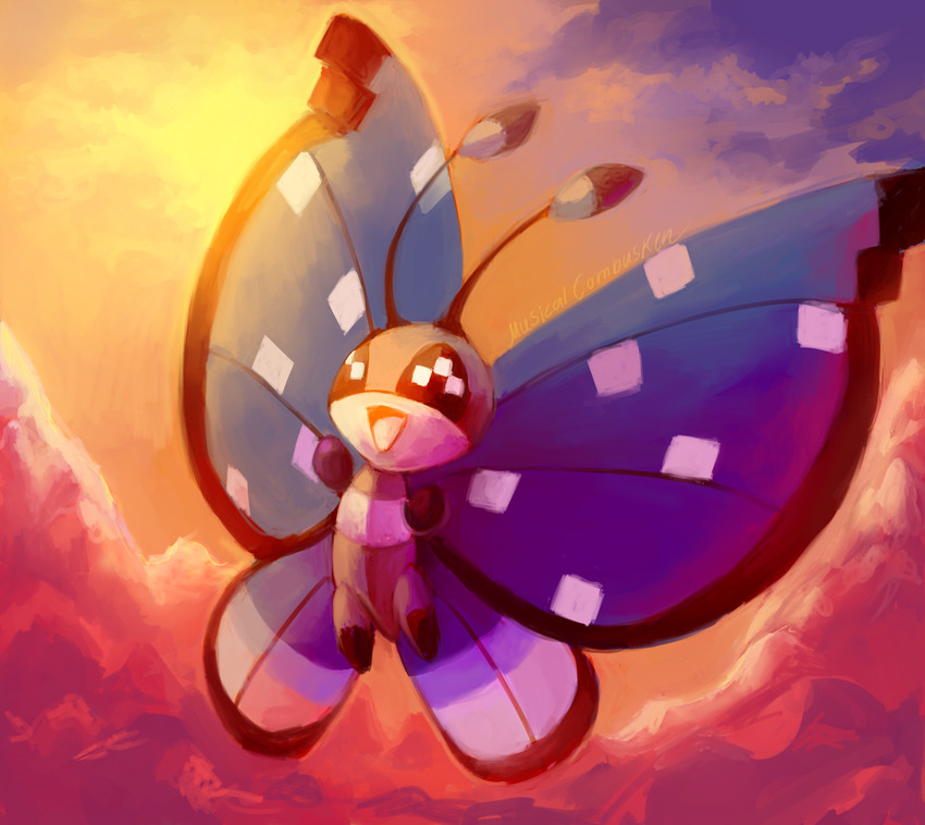 vivillon (pokemon) drawn by musicalcombusken
